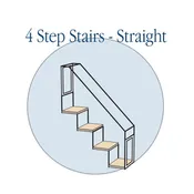 4 Step Catio Stair - Straight