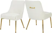 Ace Cream Velvet Dining Chair