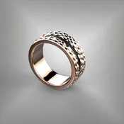 Inlay Wedding Band