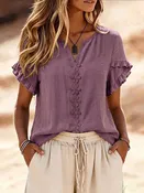 Becca Ruffle Sleeve Top