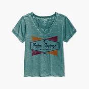 Bel Air Heather Dark Green Palm Springs Womens T-Shirt