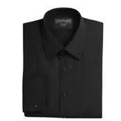 Black Flat Front Dress/Tuxedo Shirt