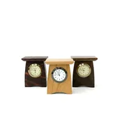 Arts and Crafts mini clock in tall format