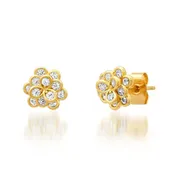 3d flower studs