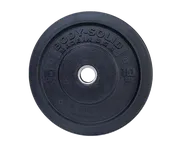 10LB BLACK BUMPER PLATES 17.375 ", Full Commercial Made is USA