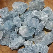 10-15pcs Raw Celestite Crystal Pieces, XS