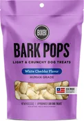 BIXBI Bark Pops White Cheddar Flavor Light & Crunchy Dog Treats