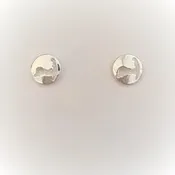 Cape Cod Cutout Silver Post Earrings