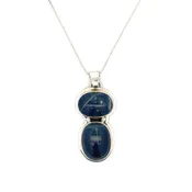 Crested Butte Lapis Lazuli Silver Navajo Necklace
