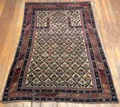 Antique Dagestan Prayer Rug 5'1" x 3'8"