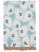 BLUE REPEAT OYSTER TOWEL