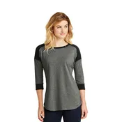 New Era® Ladies Heritage Blend 3/4-Sleeve Baseball Raglan Tee