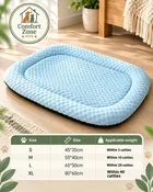 Breathable Cooling Dog Bed with Raised Bolster
