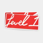 Red Box Logo Stickers (2)