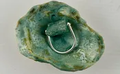Ancient, Roman glass swivel ring — Quincie HambyArt Jewelry by Quincie Hamby