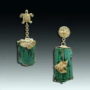 “All Creatures Great & Small” chrysocolla earrings