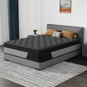 14 Inch Hybrid Mattress -Queen Memory Foam & Individual Pocket Springs - Medium Firm Hybird Mattress for Motion Isolation & Pressure Relief - Cool Gel Infused for Hot Sleepers