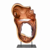 Cross Cut Live Edge Wood Sculpture