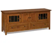 Centennial Media Stand - 72"W by Forks Valley Woodworking