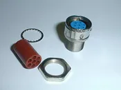 000102-0316 7 Pin Female Circular Connector Less Pins (1 piece)