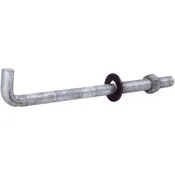 1/2" Galvanized Anchor Bolt with Nut & Washer