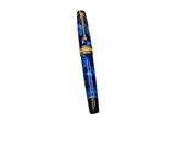 Aurora Optima Auroloide Fountain Pen – Blue with Gold Trim