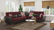 Armada Air Collection<br> Beaujolais/Black Sectional