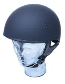 D.O.T. Flat Black Half Helmet #H9770FK
