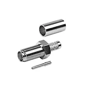 AW SMA Female Connector - Crimp-On Type For RG-58 Cable