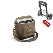 Philips Respironics SimplyGo Portable Oxygen Concentrator With A Free Mobile Cart (Continuous &amp;amp; Pulse-Dose Flow)