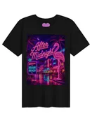 Miami Beach, Florida After Midnight Pink Flamingo T-Shirt