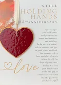 25th Anniversary Gift: USA Made Glass Anniversary Heart 7732