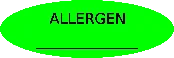Allergen Stickers (Premade) | 1-Business Day
