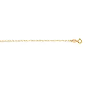 10K Gold .85mm Machine Rope Chain Carded with Spring Ring
