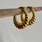 18K Gold Plated Small Hoop Earrings
