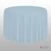 120" Round Table Cover, Baby Blue