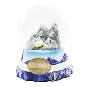 Adventure Yellow Bus Large Snow Globe