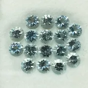 3mm – Aquamarine Faceted Rounds