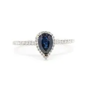 0.74 CT Sapphire Ring Rose Gold