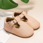 Baby Leather Shoe - Beige