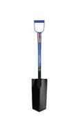 15" Straight Blade, 26" Steel Handle D Grip