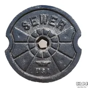 1824S Penta-Head Locking Valve Box Lid Sewer — Bass & Hays Foundry