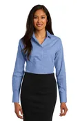 Ladies Windowpane Plaid Non-Iron Shirt - RH71