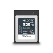 325GB CFX-B
1650MB/s Read Speed
1400MB/s Sustained Sequential Write Speed
PCI Express 3.0 Bus (also supports NVM Express)
Backward compatible with XQD cameras that adopt firmware enabling CFexpress Type B