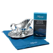 9 x 12 Zippered Silver Bag