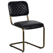 0037 Dining Chair, Iron and Leather