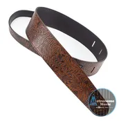 2.5" EMBOSSED FLORAL LEATHER