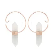 Alchemy Weights - Crystal Quartz + Rose Gold Plated