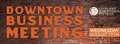 August Downtown Business Meeting — Loveland Downtown District