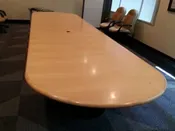 18 Ft Maple Wood Veneer Conference Table